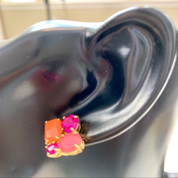 Kate Spade Multicolor/Gold Cluster Stud Earrings - Picture 8 of 8